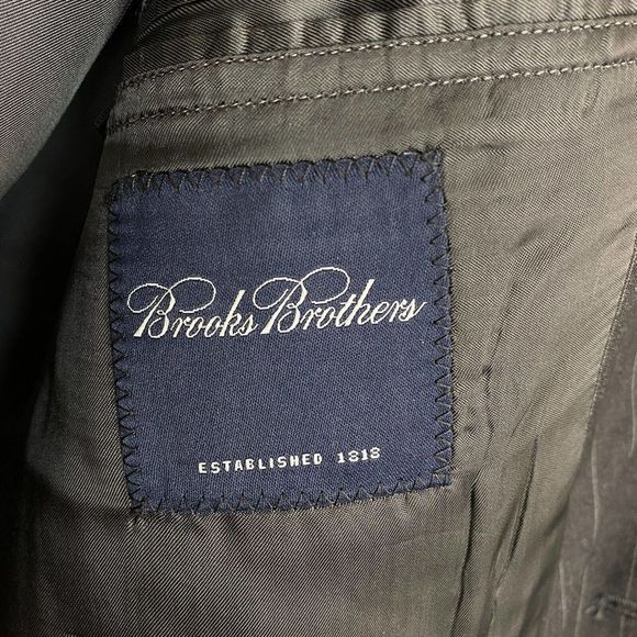 Brooks Brothers‎ 42R Super 110 Wool Navy Striped Sport Coat Blazer Jacket - Picture 3 of 11